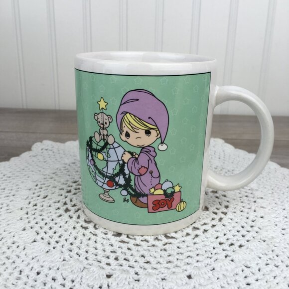 Precious Moments Ceramic Christmas Mug, Vintage 1996 Enesco - Picture 5 of 10